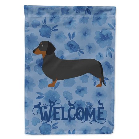 CAROLINES TREASURES 11 x 0.01 x 15 in. Dachshund Welcome Flag Garden Size CK6109GF